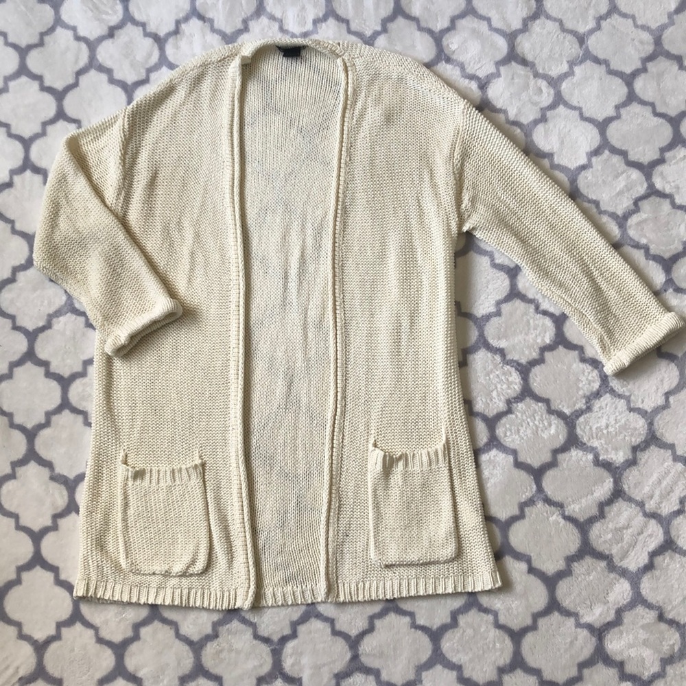 Knit long cardigan